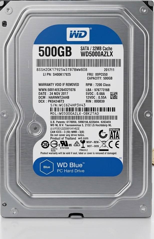 Disque dure 500gb Western digital